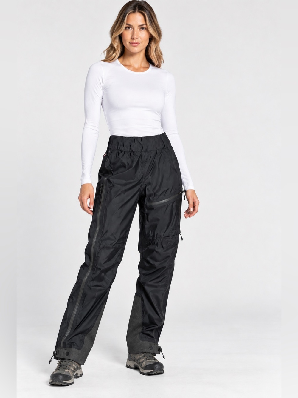 Everest Venture 3 Layer Shell Pant Black Womens Size 40 M Waterproof Softshell